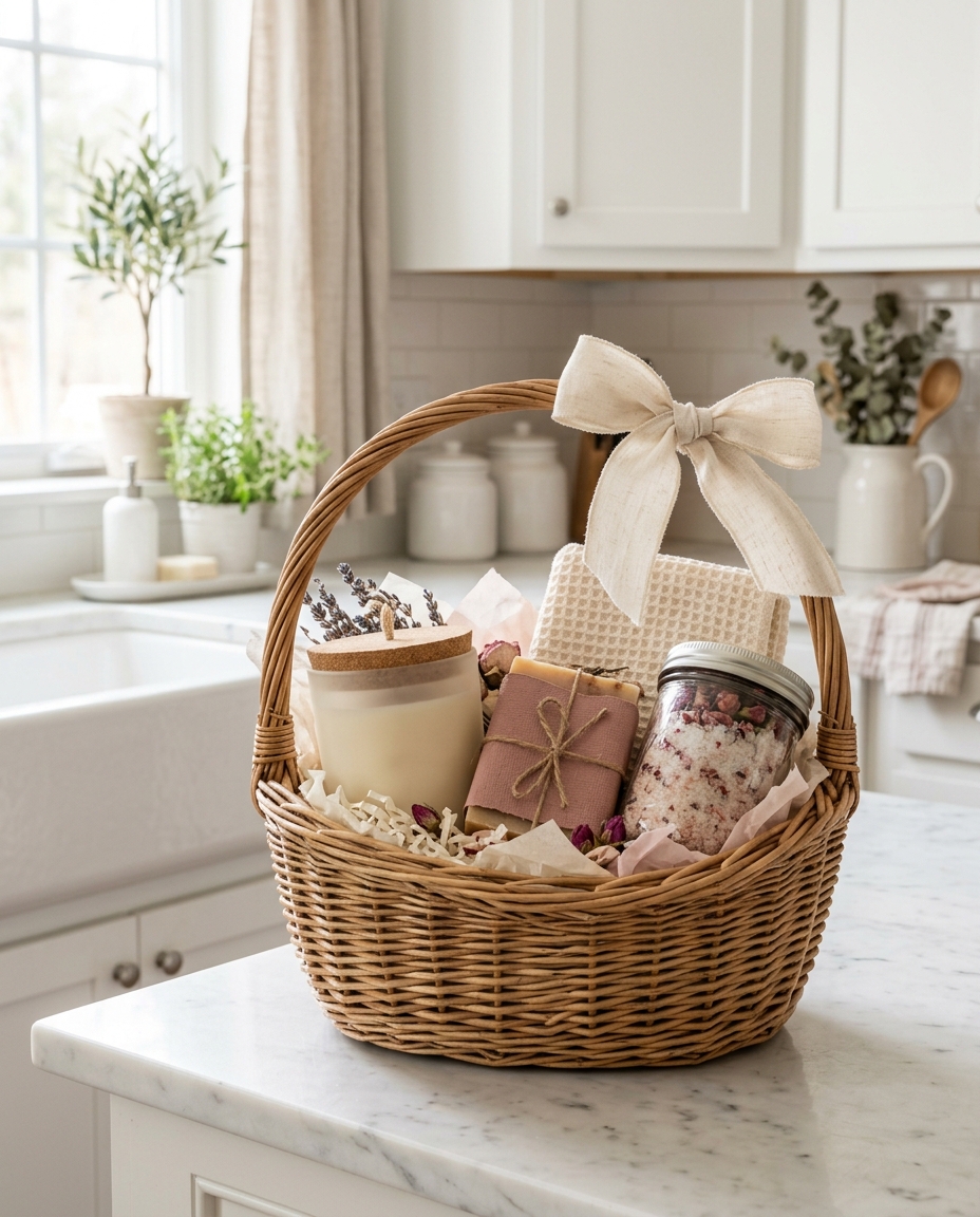 Farmhouse Spa Basket — gift basket by Lilly Madison
