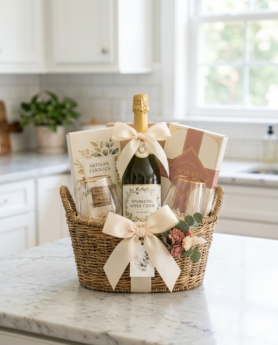 Cheers & Celebration Basket — gift basket by Lilly Madison