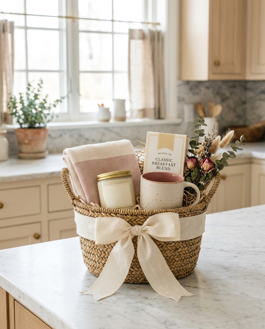 Cozy Welcome Home Basket — gift basket by Lilly Madison